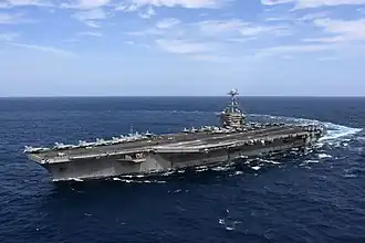 Die Truman im September 2018 im Atlantik