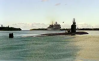 Pasadena verlässt 1998 Pearl Harbor