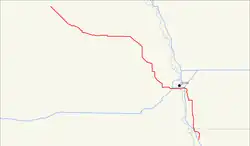 Karte des U.S. Highways 275