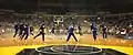 Die Harlem Globetrotters in der San Diego Sports Arena am 20. Februar 2004
