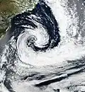 Satellitenbild von Ubá vor der Küste Brasiliens am 10. Dezember