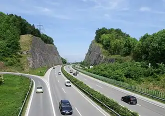 Autobahn-Durchstich beim Udelberg