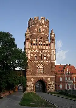Ansicht des Torturms von Westen