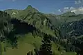 Unspitze von Osten beim Aufstieg zum Bärenkopf