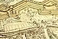 Kronenporte und Kronentor auf der Vedute der Stadt Zürich von Johann Caspar Ulinger