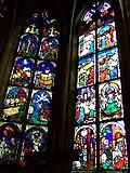 Das 2. und 3. Fenster im Chor der Besserer-Kapelle