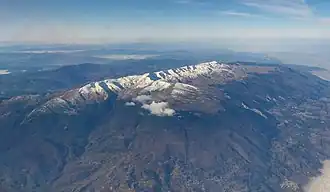 Luftbild des Uludağ-Massivs