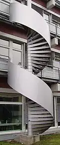 Rettungstreppe mit Spindel