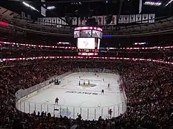 Der Innenraum bei einem Spiel der Blackhawks im Oktober 2011