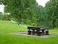 Unstrut, Radweg und Rastplatz in Balgstädt
