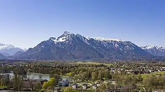 Untersbergmassiv von Salzburg gesehen