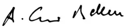 Unterschrift von Alexander Van der Bellen