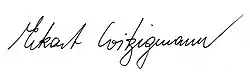 Unterschrift von Eckart Witzigmann