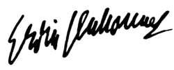 Unterschrift Erwin Geschonneck (Autogramm) deutscher Schauspieler