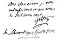 Gruss Grétrys an seinen Neffen und seine Nichte (1806)
