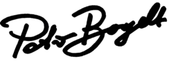 Unterschrift Peter Borgelt deutscher Film- und Theaterschauspieler