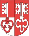 Gemeinsames Wappen für Unterwalden nach Beschluss der Tagsatzung vom 12. August 1816.[7]