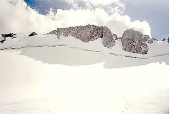 Der Upper Fremont Glacier, einer der höchstgelegenen Gletscher der Wind River Range