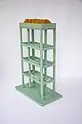 Skulptur Urban greenery, Holz mit Leinen beschichtet, 142 × 91 × 56 cm, 2007