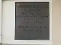 Bronzetafel zu Ehren von Hans Trautwein