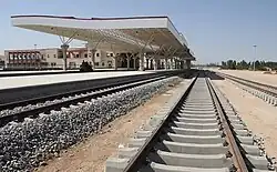 Foto eines Bahnhofs.