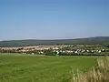 Blick auf Urnshausen – im Hintergrund rechts der Pleß