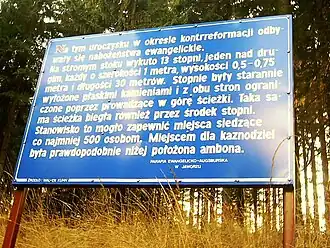 Informationstafeln zu den protestantischen Waldmessen