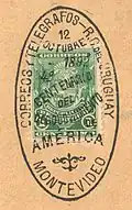 Historischer Sonderstempel in ovaler Form