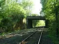 Überquerung der Sollingbahn im südwestlichen Teil Allershausens.