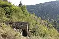 Bunker der Árpád-Linie bei Ust-Chorna, Ukraine.
