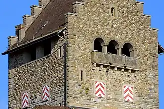 Turmbau, Ansicht von Westen