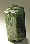 Durch Vanadium grün gefärbter uvitischer Turmalin aus Möng Hsu, Myanmar