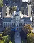 Das Rathaus von oben