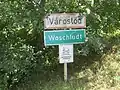 Zweisprachige Ortstafel