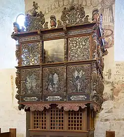 Sogenannter Værnesstolen in der Kirche von Værnes