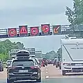 Vorgeschriebener Fahrstreifenwechsel nach links vor einer Unfallstelle