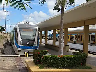 Ein Triebwagen in der Endstation Natal (2017)