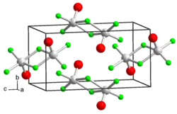 Kristallstruktur von Vanadium(V)-oxidtrifluorid