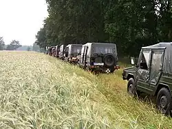Iltis im Konvoi