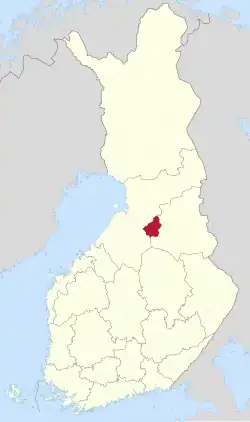 Lage von Vaala in Finnland