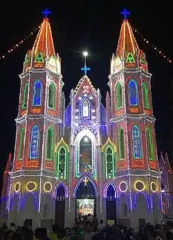 Die Basilika von Velankanni