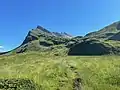 Aufstieg, links der Piz Uccello