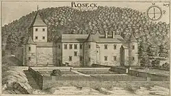Schloss Roseck 1679 (Johann Weichard von Valvasor)