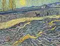 Vincent van Gogh: Acker mit pflügendem Bauern, 1889, Privatsammlung