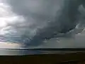 Der Varangerfjord bei typischem Wetter