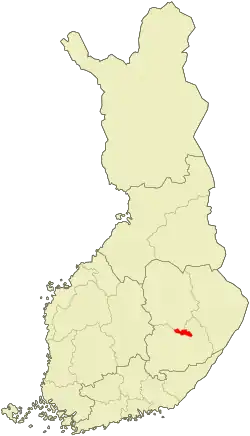 Lage von Varkaus in Finnland