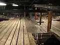 Ruderstock im achtern Zwischendeck der schwedischen Galeone Vasa