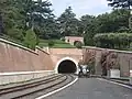 Ausziehgleis im Tunnel