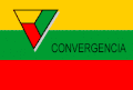 Parteifahne von Convergencia