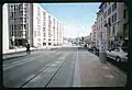 Rue de la Servette bei der Tram- und Trolleybushaltestelle Lyon